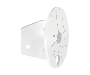 Eglo Conector en forma de esquina para foco de exterior, soporte de esquina de acero para lámparas de exterior, color blanco, diámetro 11,2 cm