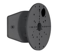 EGLO Conexión de esquina para focos de exterior, soporte esquinero de acero para lámparas de exterior, negro, diámetro de 11,2 cm