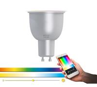 EGLO connect GU10, bombilla LED Smart Home, 5 vatios, equivalente a 29 vatios, 400 lúmenes, LED GU10 regulable, intensidad y colores RGB ajustables, bombilla LED, spot LED diámetro 5 cm