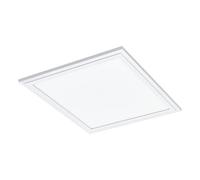 Eglo connect LED lámpara de techo Salobrena-C con mando a distancia, iluminación Smart Home regulable, panel de aluminio y plástico blanco, luz cálida-fría, RGB, 30 x 30 cm