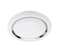 EGLO connect LED plafón Capasso-C, lámpara de techo Smart Home, aplique | con aro cromado, acero y plástico, blanco, cromado Ø 34 cm, regulable, tonos blancos y colores ajustables
