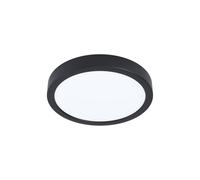 EGLO connect luminaria LED de superficie Fueva 6-Z, negro, Ø 21 cm