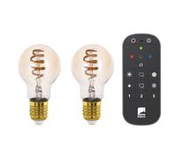 Eglo Connect-Z E27 Led A60 Amber - 2-Pack Smart Spiral Bulbs With R... NUEVO