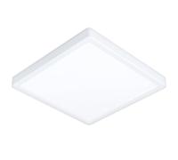 Eglo connect.z Fueva 6-Z Lámpara de techo LED para baño, domótica, ZigBee, aplicación y control por voz Alexa, blanco cálido y frío, RGB, atenuable, IP44, 29 x 29 cm, blanca