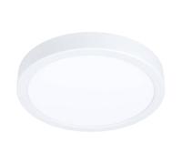 Eglo connect.z Fueva 6-Z Lámpara de techo LED para baño, domótica, ZigBee, aplicación y control por voz Alexa, blanco cálido y frío, RGB, atenuable, IP44, diámetro de 21 cm, blanca