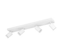 Eglo connect.z lámpara LED techo Melitello-Z, 4 focos, ZigBee, Matter, app y voz Alexa, blanco cálido-frío, RGB, regulable, blanca