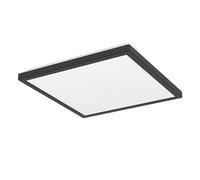 Eglo connect.z Rovito-Z Lámpara de techo LED para baño, domótica, ZigBee, aplicación y control por voz Alexa, blanco cálido y frío, RGB, atenuable, IP44, 29 x 29 cm, negra
