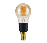 Eglo connect.z Smart Home Bombilla LED E14, P45, Matter, tecnología ZigBee, aplicación y control por voz Alexa, regulable, luz blanca cálida y fría, 4,9 W, estilo retro y en color negro y ámbar