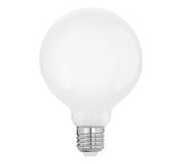 Eglo connect.z Smart Home Bombilla LED E27, formato G95, con tecnología ZigBee, aplicación y control por voz Alexa, regulable, colores RGB, luz blanca cálida, 806 lúmenes y 7,5 W