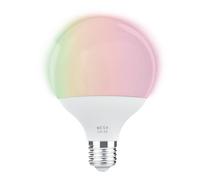 Eglo connect.z Smart Home Bombilla LED E27, G95, Matter, tecnología ZigBee, aplicación y control por voz Alexa, regulable, colores RGB, luz blanca cálida y fría, 1600 lúmenes y 14 W