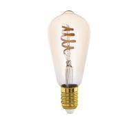 EGLO connect.z Smart Home bombilla LED E27, ST64, ZigBee, control de voz y de la aplicación, regulable, colores ajustables, 360 lúmenes, 5 vatios, vintage ámbar
