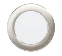 Eglo connect.z Smart-Home Foco empotrable LED para baño Fueva 6-Z, Ø 12 cm, ZigBee, app y control por voz Alexa, blanco cálido-blanco frío, regulable, foco empotrable metálico plata, IP44