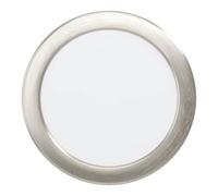 Eglo connect.z Smart-Home Foco empotrable LED para baño Fueva 6-Z, Ø 16,8 cm, ZigBee, app y control por voz Alexa, blanco cálido-blanco frío, regulable, foco empotrable metálico plata, IP44