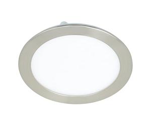 EGLO connect.z Smart Home foco empotrable LED para el baño Fueva-Z | diámetro 165 mm, ZigBee, control de voz y de la aplicación, color de la luz, regulable, metal níquel mate, IP44