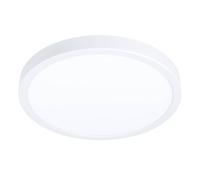Eglo connect.z Smart Home lámpara de techo LED para baño Fueva-Z, diámetro 28,5 cm, ZigBee, control de voz y de la aplicación, color de la luz, regulable, aluminio blanco, IP44