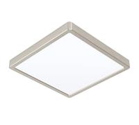 EGLO connect.z Smart Home lámpara de techo LED para baño Fueva-Z, L x A 28,5 cm, ZigBee, control de voz y de la aplicación, color de la luz, regulable, aluminio níquel mate, IP44