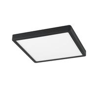Eglo connect.z Smart Home lámpara de techo LED para baño Fueva-Z, L x A 28,5 cm, ZigBee, control de voz y de la aplicación, color de la luz, regulable, aluminio negro, IP44