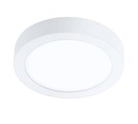 Eglo connect.z Smart Home lámpara de techo LED para el baño Fueva-Z, diámetro 21 cm, ZigBee, control de voz y de la aplicación, color de la luz, regulable, metálica de superficie blanca, IP44