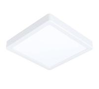 Eglo connect.z Smart Home lámpara de techo LED para el baño Fueva-Z, L x A 21 cm, ZigBee, control de voz y de la aplicación, color de la luz, regulable, metal blanco, IP44