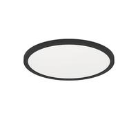 Eglo connect.z Smart Home lámpara de techo LED Rovito-Z, diámetro 29,5 cm, ZigBee, control de voz y de la aplicación, blanco cálido-blanco frío, retroiluminación RGB, regulable, negra