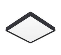 Eglo connect.z Smart-Home LED lámpara de techo para baño Fueva 6-Z, 39 x 39 cm, ZigBee, app y control por voz Alexa, color de la luz (blanco cálido-blanco frío), regulable, negro, IP44
