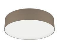 Eglo connect.z Smart Home LED lámpara de techo Romao Z, ZigBee, app y control por voz Alexa, color de luz ajustable (blanco cálido a blanco frío), lámpara de techo textil taupe