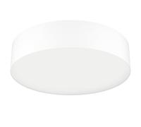 Eglo connect.z Smart Home LED lámpara de techo Romao Z, ZigBee, app y control por voz Alexa, color de luz ajustable (blanco cálido a blanco frío), lámpara de techo textil blanco