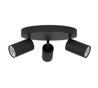 Eglo connect.z Smart Home LED lámpara de techo Telimbela Z, ZigBee, app y control por voz Alexa, color de luz ajustable (blanco cálido a blanco frío), RGB, regulable, lámpara de techo negra