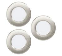 Eglo connect.z Smart-Home set de 3 focos LED empotrables para baño Fueva 6-Z, Ø 8,8 cm, ZigBee, app y control por voz Alexa, blanco cálido-blanco frío, regulables, plato, IP44
