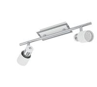 Eglo DAVIDA Acero inoxidable GU10 LED 5 W, Punto de luz, GU10, 2 bombilla, s, LED, 5 W, 10 W, 3000 K