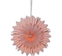 EGLO Estrella de Navidad para Interior, Estrella Decorativa de Papel | para colgar, decoración de ventana en rosa, estrella de Adviento 3D, decoración de pared para salón, Ø 50 cm