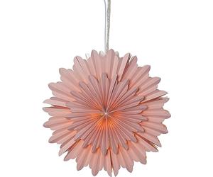 EGLO Estrella de Navidad para Interior, Estrella Decorativa de Papel | para colgar, decoración de ventana en rosa, estrella de Adviento 3D, decoración de pared para salón, Ø 50 cm