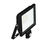 Eglo Faedo 3 Foco de pared led, lámpara de pared para exteriores de aluminio negro, iluminación de pared exterior con sensor de movimiento, lámpara exterior blanca neutra, IP65