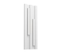 EGLO Fandina Lámpara led exterior, lámpara de pared para exteriores rectangular, iluminación de pared exterior de metal blanco, lámpara de exterior blanca cálida, IP55