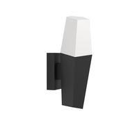 Eglo Farindola Aplique para exteriores, iluminación exterior de pared, lámpara de pared para exteriores, antorcha de metal negro, casquillo E27, IP44