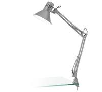 EGLO FIRMO lámpara de mesa Plata E27 40 W - Lámparas de mesa (Plata, Metal, Salón, IP20, II, E27)
