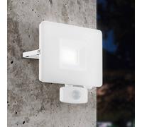 EGLO Foco de exterior LED Faedo 3, sensor, blanco, 30W