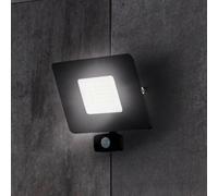 Proyector led de exterior eglo faedo 3 negro luz blanca 50w 20cm