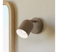 EGLO Foco de pared Tilston, beige, Ø 9 cm, acero, E14