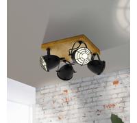 EGLO Foco de techo Gatebeck, cuadrado, 4 luces