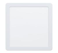 Eglo Foco empotrable LED Fueva 5, 21,6 cm, acero y luz de plástico, luz empotrada blanca, diseño plano, profundidad 26 mm, luz cálida
