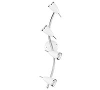 Eglo Foco Riccio 2, GU10, 12 watts, Blanco y Cromo, 65 x 10.5 x 3 cm