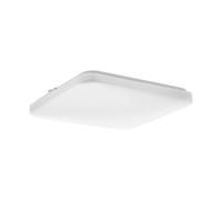 Eglo Frania-IP Lámpara de techo LED, para baño, fabricada en metal y plástico de color blanco, con luz blanca cálida, neutra y fría, protección IP44 y unas medidas de 33 × cm