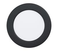 Eglo Fueva 6 Foco LED empotrable, redondo, negro y blanco, plástico, blanco cálido y frío, 11,7 cm de diámetro