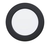 Eglo Fueva 6 Foco LED empotrable, redondo, negro y blanco, plástico, blanco cálido y frío, 11,7 cm de diámetro