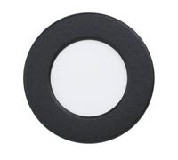 Eglo Fueva 6 Foco LED empotrable, redondo, negro y blanco, plástico, blanco cálido y frío, 8,6 cm de diámetro