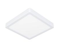Eglo Fueva 6 Lámpara de techo LED cuadrada, de superficie, de plástico, en blanco, color luz blanco cálido o blanco frío, 22 x 22 cm
