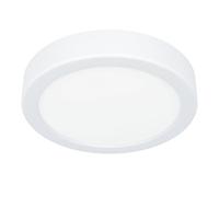 Eglo Fueva 6 Lámpara de techo LED redonda, de superficie, de plástico, en blanco, color luz blanco cálido o blanco frío, diámetro de 16,5 cm