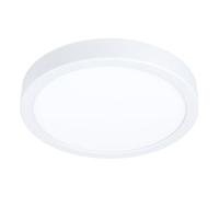 Eglo Fueva 6 Lámpara de techo LED redonda, de superficie, de plástico, en blanco, color luz blanco cálido o blanco frío, diámetro de 21 cm