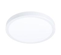 Eglo Fueva 6 Lámpara de techo LED redonda, de superficie, de plástico, en blanco, color luz blanco cálido o blanco frío, diámetro de 28 cm